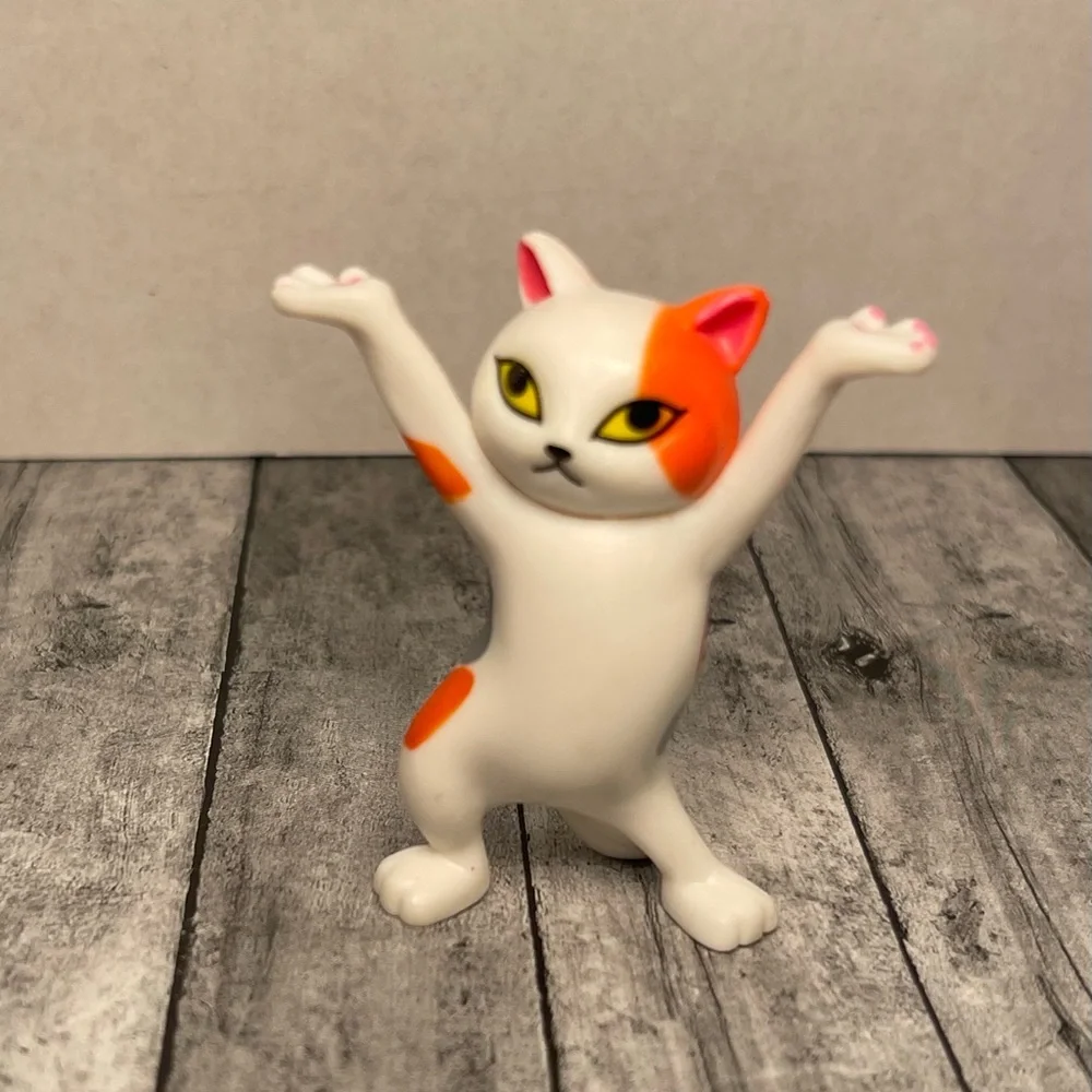 Colorful Cat Figurine Set